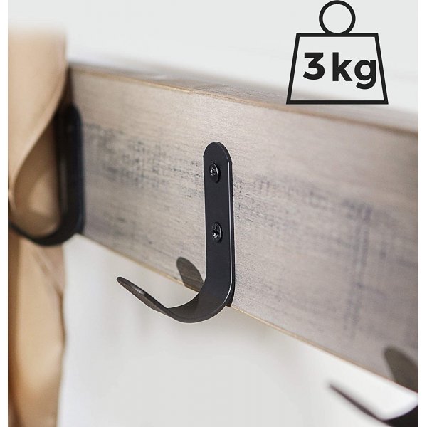 Meuble d'entre Kuranda - Gris-beige/noir