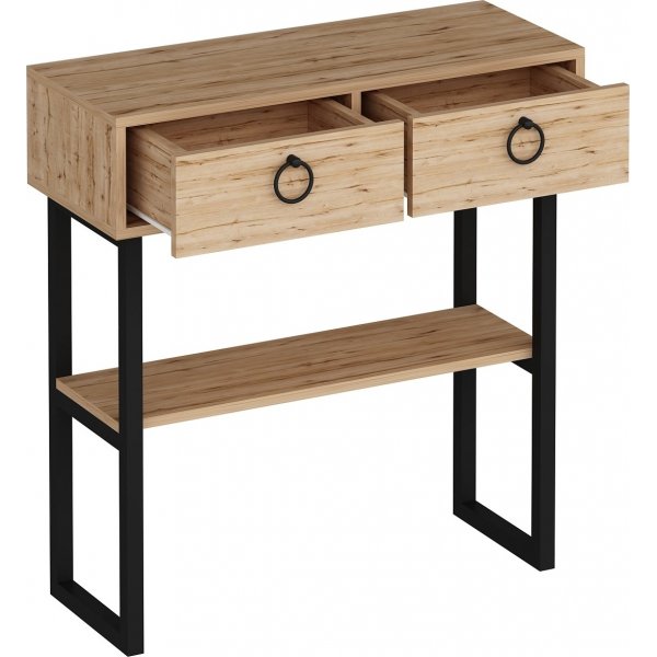 Table relief Valery 90 x 35,3 cm - Beige/noir Table relief Valery 90 x 35,3 cm - Beige/noir