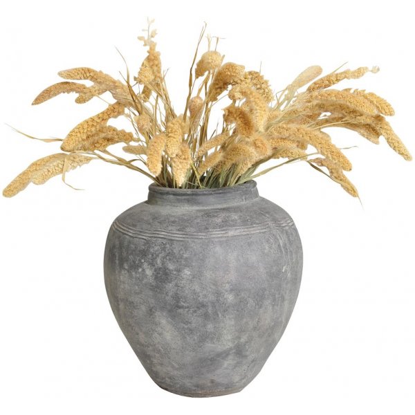 Pot en céramique rustique 34 cm - Gris Pot en céramique rustique 34 cm - Gris