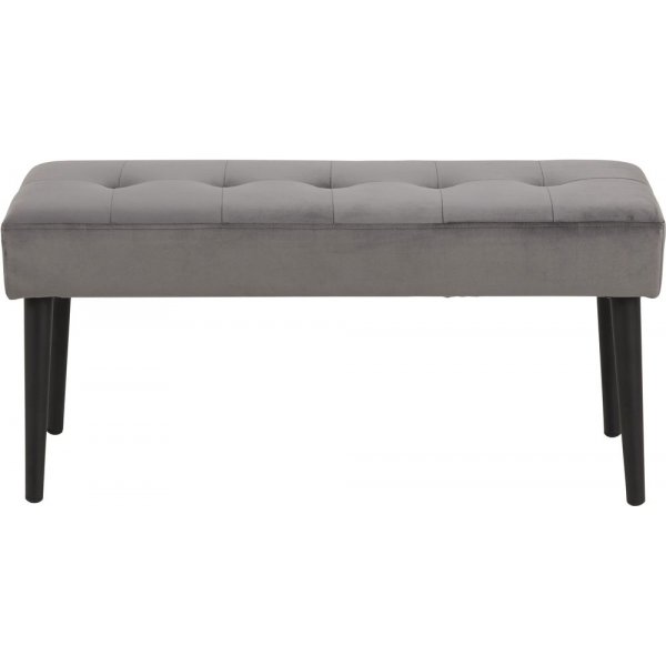 Glory bänk 95 cm - Mörkgrå/svart Glory bänk 95 cm - Mörkgrå/svart