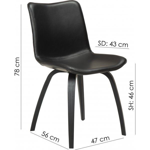 Chaise de salle à manger Glee - Boucle grise Chaise de salle à manger Glee - Boucle grise