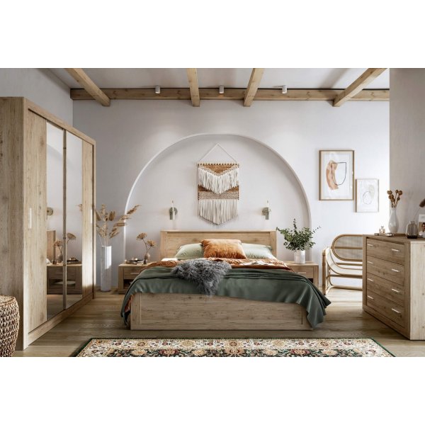 Einar säng 180 x 200 cm - San Remo ek Einar säng 180 x 200 cm - San Remo ek