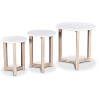 Nest satsbord - Ljus Ek / Vit Nest satsbord - Ljus Ek / Vit