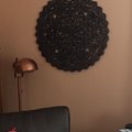 Kundbild Carve väggtavla Ø90 cm - Guld/Svart: Så himla läcker. Jättenöjda