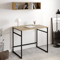 Gama skrivbord 90x60 cm - Ek/svart Gama skrivbord 90x60 cm - Ek/svart