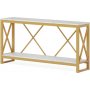 Modus avlastningsbord - Guld/vit