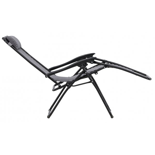 Amalia solstol med dryckeshllare - Baden Baden Gr / Svart