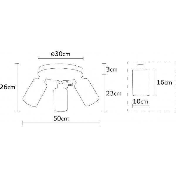 Plafonnier Lotto - Argent