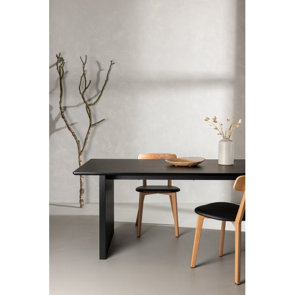 Vail matbord 200 x 100 cm - Svart