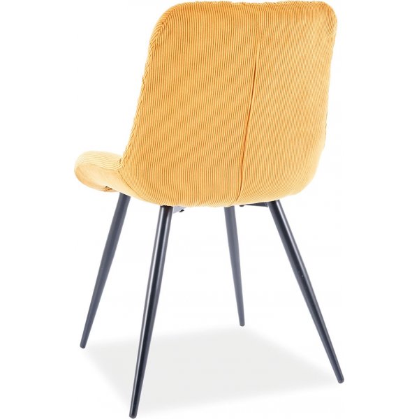 Chaise de salle à manger Vimle - Velours côtelé orange Chaise de salle à manger Vimle - Velours côtelé orange
