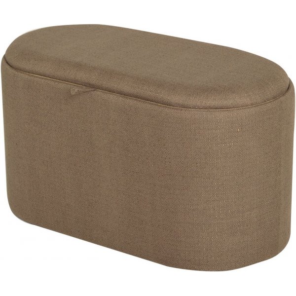 Maiko pouf ovale - Marron Maiko pouf ovale - Marron