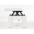 Table basse relevable et abaissante Serafin 80-160 x 80 cm - Blanc