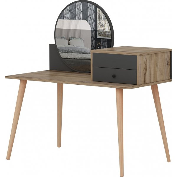 Angel kaptafel 120 x 60 cm - Antraciet/walnoot Angel kaptafel 120 x 60 cm - Antraciet/walnoot