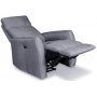 Enjoy Elof elektrisk Recliner i grtt tyg + Textilskydd fr mbler