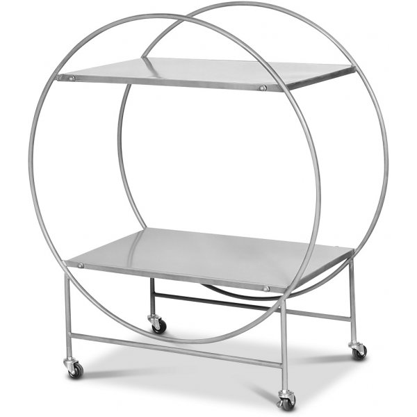 Miami Serveringsvagn retro 77 x 36 cm - silver