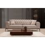 Siesta Capitone 3-sits soffa - Cream