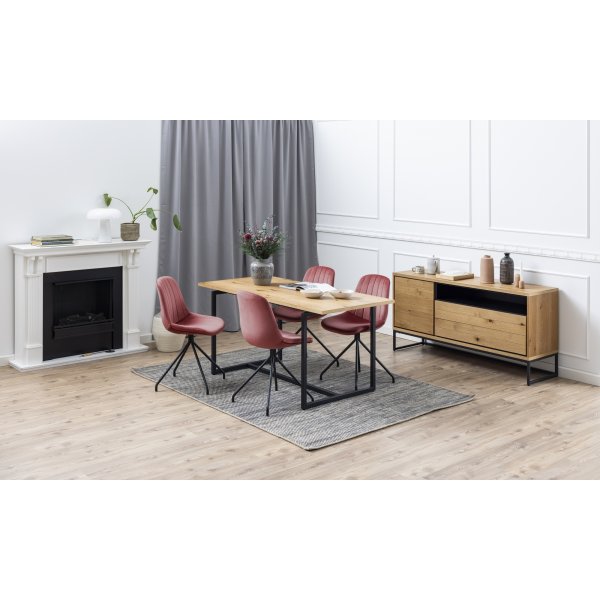 Chaise de salle  manger Eva - Rose