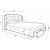 Cadre de lit Binta 160x200 cm avec rangement en velours gris + Pieds de meubles