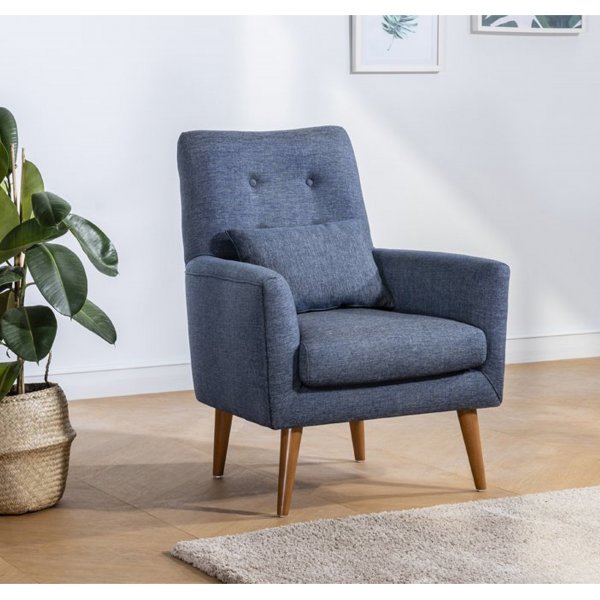 Fauteuil Zeni - Bleu foncé Fauteuil Zeni - Bleu foncé