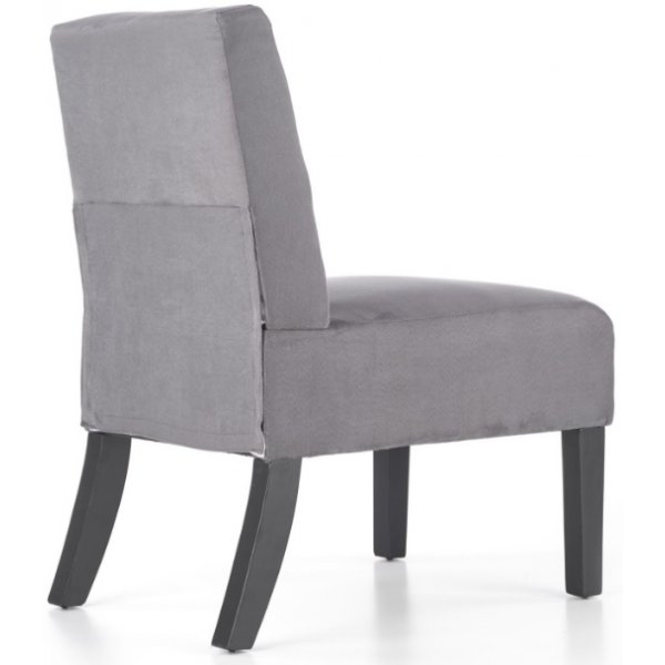 Tarben f�t�lj - Gr� (Sammet) / Svart