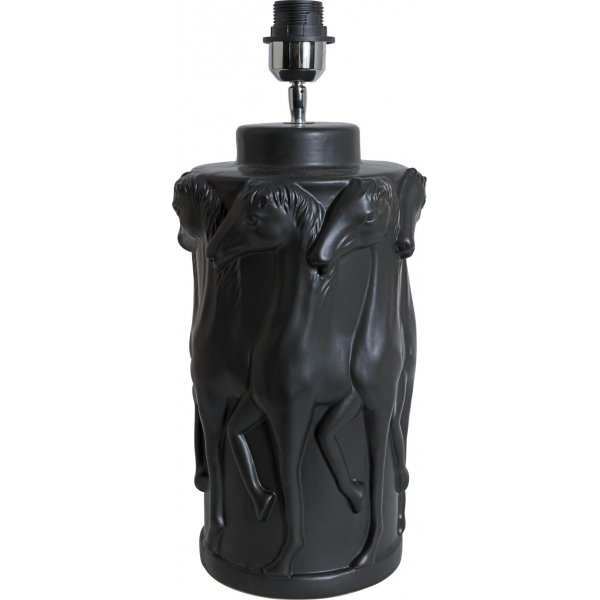 Svart bordslampa med hstar H47 cm