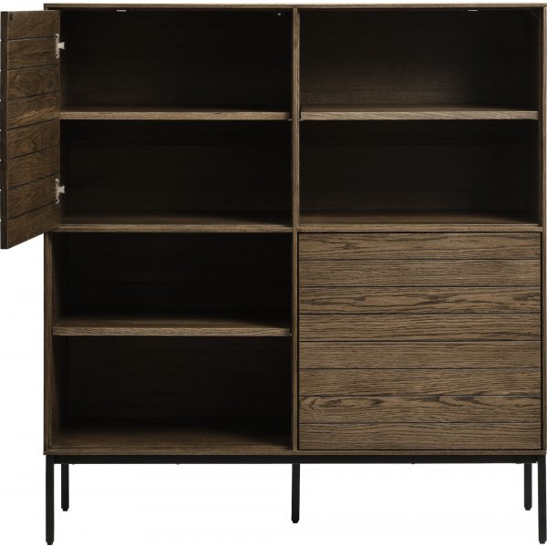 Armoire Inez en chne brun huil