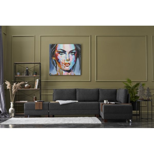 Fly canap d'angle droit - Anthracite