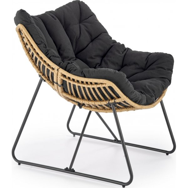 Fauteuil Whisper - Noir/beige Fauteuil Whisper - Noir/beige