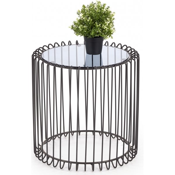 Table basse Kaba - Verre et noir Table basse Kaba - Verre et noir