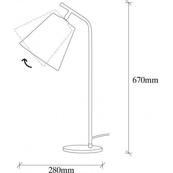 Salini bordslampa - Svart/vintage Salini bordslampa - Svart/vintage