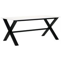 Artic matbord 140 cm - svart / vit Artic matbord 140 cm - svart / vit