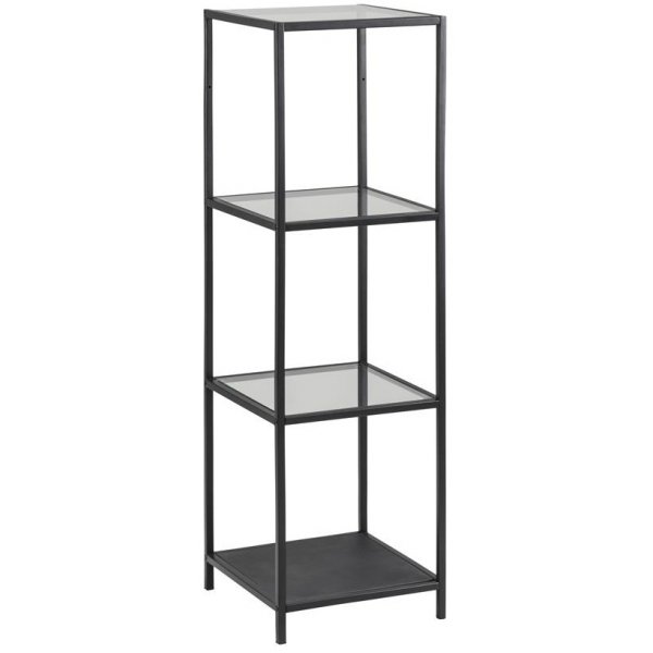 Seaford hylla 120 cm - Svart