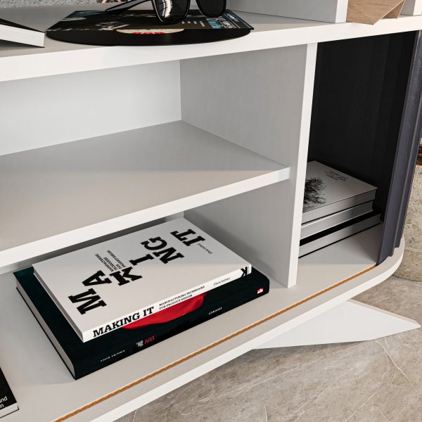 Buffet Stormy - Blanc/anthracite Buffet Stormy - Blanc/anthracite