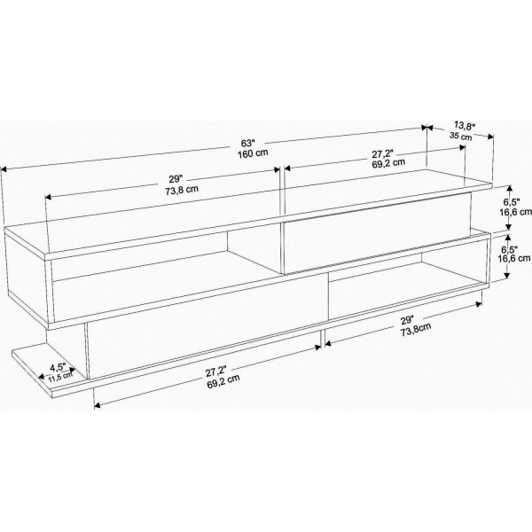 Banc multimédia Cortez - Blanc Banc multimédia Cortez - Blanc