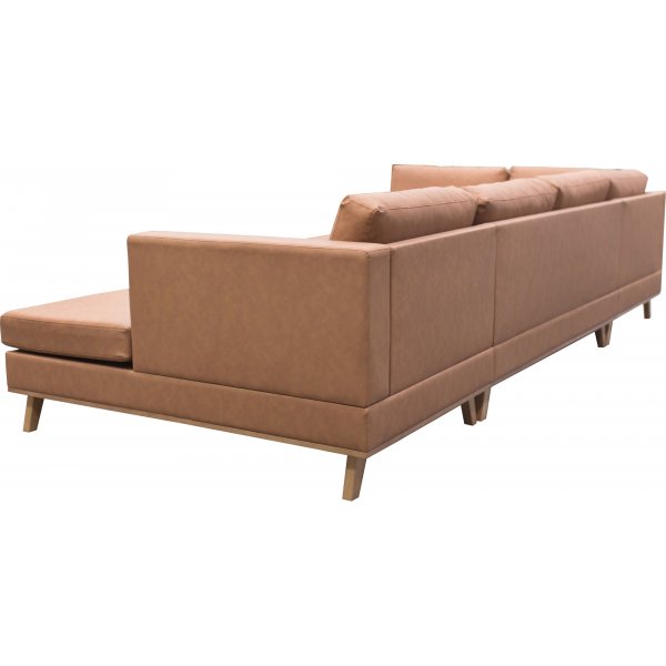 Soffa 322 cm brun PU - Ranger Soffa 322 cm brun PU - Ranger