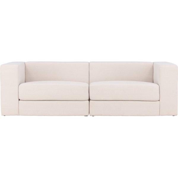 Canapé 3 places Lumi - Lin blanc Canapé 3 places Lumi - Lin blanc