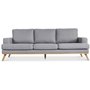Ventura 3-sits soffa ljusgr (tyg)