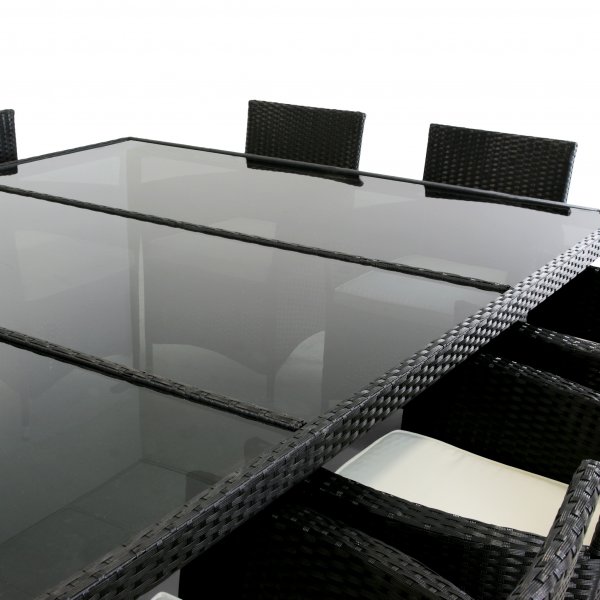 Utematgrupp S�r� 220x160cm bord med 10 stolar