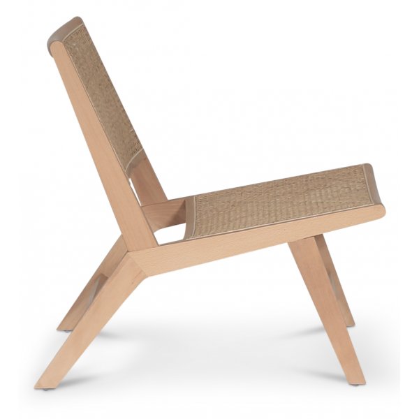 Porto Svea loungefåtölj - Natur/rotting Porto Svea loungefåtölj - Natur/rotting