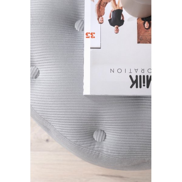 Pouf Respit - Velours côtelé gris Pouf Respit - Velours côtelé gris