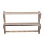 Confect hatthylla 80x52 - Whitewash/silver