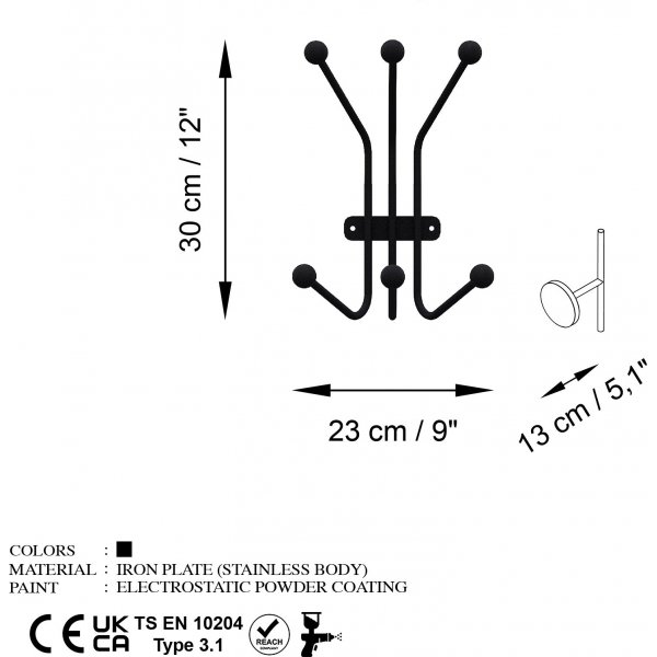Cintre Fourmi - Noir Cintre Fourmi - Noir