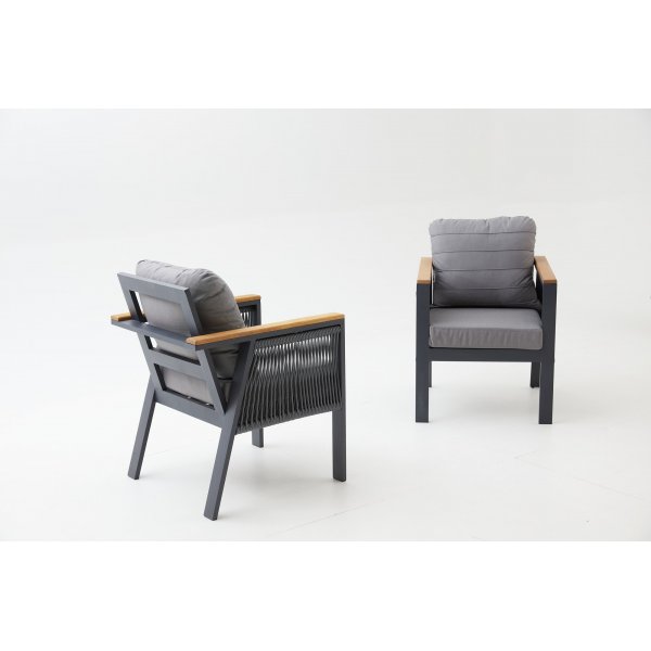 Capella loungegrupp - Antracit