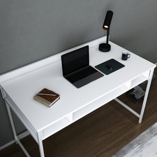 Alma skrivbord 120 x 60 cm - Vit Alma skrivbord 120 x 60 cm - Vit