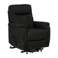 Eliza reclinerfåtölj el och res-funktion- Svart tyg Eliza reclinerfåtölj el och res-funktion- Svart tyg