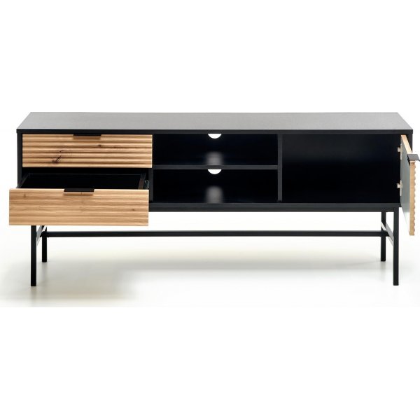 Banc multimdia Laguna - Chne artisanal/noir