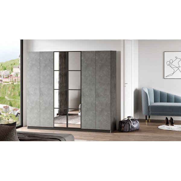 Home garderob 3 - Antracit/grå Home garderob 3 - Antracit/grå