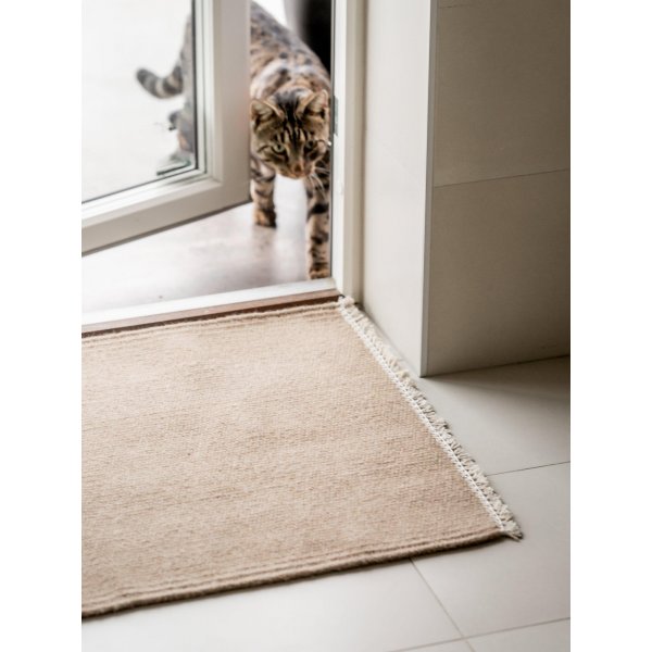 John wollen vloerkleed - Beige John wollen vloerkleed - Beige