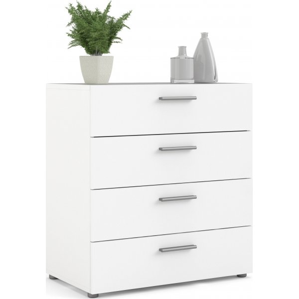 Pepe brede ladekast met 4 lades - Wit Pepe brede ladekast met 4 lades - Wit