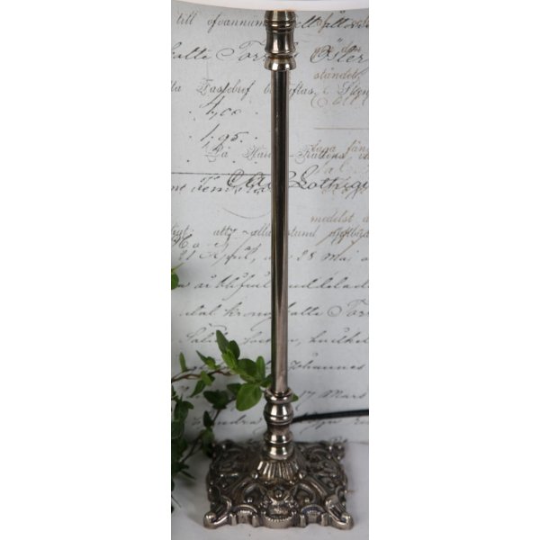 Hope Lampfot H44 cm - Antikt silver